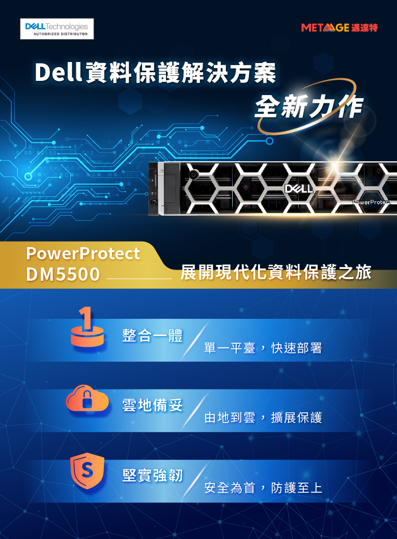 Dell為新一代工作負載打造資料保護環境 MetaAge 邁達特